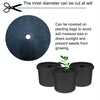 72x8cm Ecological Anti-Grass Non-Woven Cloth Gardening Floor Cover Cloth Breathable Moisturizing Can Reduce Fruit Garden Film(Black)