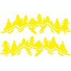 2 PCS/Set D-924 Mountain Woods Pattern Car Modified Decorative Sticker(Yellow)