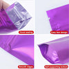 100 PCS/Set Matte Aluminum Foil Snack Stand-up Pouch, Size:18x26+4cm(Pink)