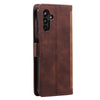 For Samsung Galaxy A36 Retro Splicing Horizontal Flip Leather Phone Case(Brown)