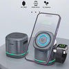 H32 15W 3 in 1 Magnetic Multifunctional Wireless Charger (Grey)
