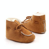 D2245 Winter Warm Baby Cotton Boots Plus Velvet Thickened Baby Walking Shoes, Size: 13cm(Khaki)