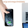 10W Portable Suction Cup Mobile Phone Fast Charging Wireless Charger, Length: 1.5m(Red)