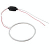 90mm 5W 180LM Angel Eyes Circles Car Headlight COB LED Lights for Vehicles, DC 12-24V (Red Light)