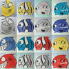 Ear Protection Small Fish Pattern Diving Cap Children Silicone Swimming Cap(M)