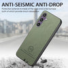 For Samsung Galaxy S23 FE 5G Twill Fabric Leather Skin Back Phone Case(Green)