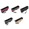 Car Central Control Seat Gap Storage Box with Dual USB Ambient Lights, Color: Suede Coffee Co-pilot