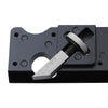 Woodworking Multi-Angle Chamfering Adjustable Depth Hand Planer, Color: Black + 6 Blades