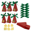 10pcs Christmas Candy Boxes Triangle New Year Party Xmas Gift Paper Packaging Box, Style: Gift Box