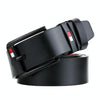 Dandali L8031 Men Casual Antique Buckle Leather Belt Waistband, Size: 110-125cm (Black)