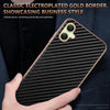 For Samsung Galaxy A06 4G AZNS Electroplated Edge Carbon Fiber Texture Phone Case(Green)