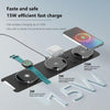 H34 15W 3 in 1 MagSafe Magnetic Folding Wireless Charger(White)