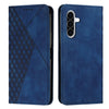 For Samsung Galaxy A36 5G Diamond Splicing Skin Feel Magnetic Leather Phone Case(Blue)
