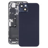 iPhone 14 Plus Glass Back Cover with Holder - Black