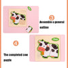 10 PCS Children Educational Animal Three-Dimensional Wooden Puzzle Toy(Hot Air Balloon)