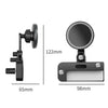 For Tesla Model 3/Y Car Magnetic Phone Holder Rotatable Car Navigation Mount, Style: Square