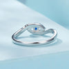 SCR947-7 S925 Sterling Silver Guardian Devil Eye Ring Versatile Ring Hand Decoration