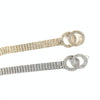 Women Double Loop Shape Diamond Belt Waist Chain, Length:120cm(Silver)