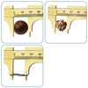 Portable Mini Brass Sliding 100mm Gauge Vernier Bead Jewelry Measuring Caliper