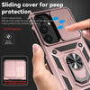 For Samsung Galaxy S25+ 5G Sliding Camshield Holder Phone Case(Rose Gold)