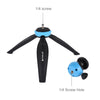 PULUZ 20cm Pocket Plastic Tripod Mount with 360 Degree Ball Head for Smartphones, GoPro, DSLR Cameras(Blue)
