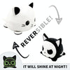 15cm Flipped Doll Double-Sided Expression Flipped Animal Cartoon Doll Plush Toy(Luminous Kitten)