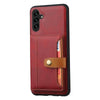 For Samsung Galaxy S25+ 5G Calfskin Card Slot TPU Hybrid PU Phone Case(Red)