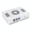 HYSTOU H2 Windows / Linux System Mini PC, Intel Core I5-7267U Dual Core Four Threads up to 3.50GHz, Support mSATA 3.0, 8GB RAM DDR3 + 256GB SSD 500GB HDD (White)