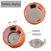 Halloween Electronic LED Candle Light, Color: Warm White Flash(Orange Shell Ghost Face)
