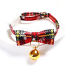 Christmas Red Plaid Dog & Cat Bow Tie Collar S (17-30cm)