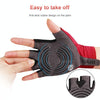 GIYO Outdoor Half-Finger Gloves Mountain Road Bike Cycling Gloves, Size: L(Red)
