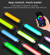 LUXCeO RGB Colorful Photo LED Stick Video Light APP Control Adjustable Color Temperature Waterproof Handheld LED Fill Light with Remote Control(Black)