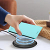 For iPhone 12 / 12 Pro RC01 Dual-Folded Magnetic Suction RFID Leather Phone Case(Mint Green)