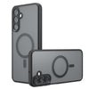 For Samsung Galaxy A36 5G Armor MagSafe Precise Hole PC Hybrid TPU Phone Case(Frosted Black)