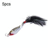 5 PCS HENGJIA LB003 Small Iron Plate 2.5cm 4g Far Delivery Freshwater Bait(4)