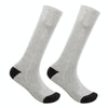 Y201 Winter Warm Tube Heated Cotton Socks Outdoor Heated Ski Socks, Style:without Battery Box(Grey Black)