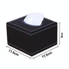 Crocodile Pattern Hotel Restaurant Leather Square Paper Box Car Tissue Box