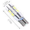 2 PCS T10 6W White Light 10 SMD 5630 LED Error-Free Canbus Car Clearance Lights Lamp, DC 12V