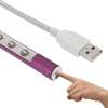 Portable Touch Switch  USB LED Light, 10-LED, 1W, White Light(Purple)