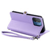 For Redmi 11A 4G Global Wallet Multi-card Slot Leather Phone Case with Lanyard(Purple)