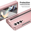 For Samsung Galaxy Z Fold3 5G Integrated PC + PU Phone Case with Pen / Pen Box(Pink)
