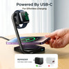 JOYROOM JR-WQN05 15W 2 in 1 Foldable Magnetic Wireless Charger(Black)