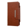 For Samsung Galaxy S25+ 5G Multifunctional 7-Card Wallet Leather Phone Case(Brown)