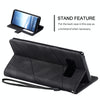 For Samsung Galaxy Note 8 Skin Feel Splicing Horizontal Flip Leather Case with Holder & Card Slots & Wallet & Photo Frame(Black)