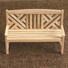 4 PCS / Set 1:12 Doll House Mini Furniture Model Outdoor Garden Chair Stool(19 x 14.5 x 5.5)