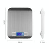 Stainless Steel Small Food Electronic Scale Kitchen Portable Baking Electronic Scale, Colour: 5kg/1g (Battery Model Rose Gold)
