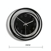 TM009 Home Living Room Decoration Acrylic Wall Clock Transparent Silent Clock(Black)