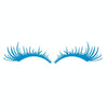 1pair Car Big Lamp Eyebrow Sticker Sexy Eye Eyelash Car Sticker(Blue)