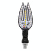 Motorcycle Turn Signal Light DC12V 1W 33LEDs SMD-3528 Lamp Beads (Blue Light)