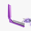 Portable Travel Folding Comb Anti-static Massage Comb(Purple)